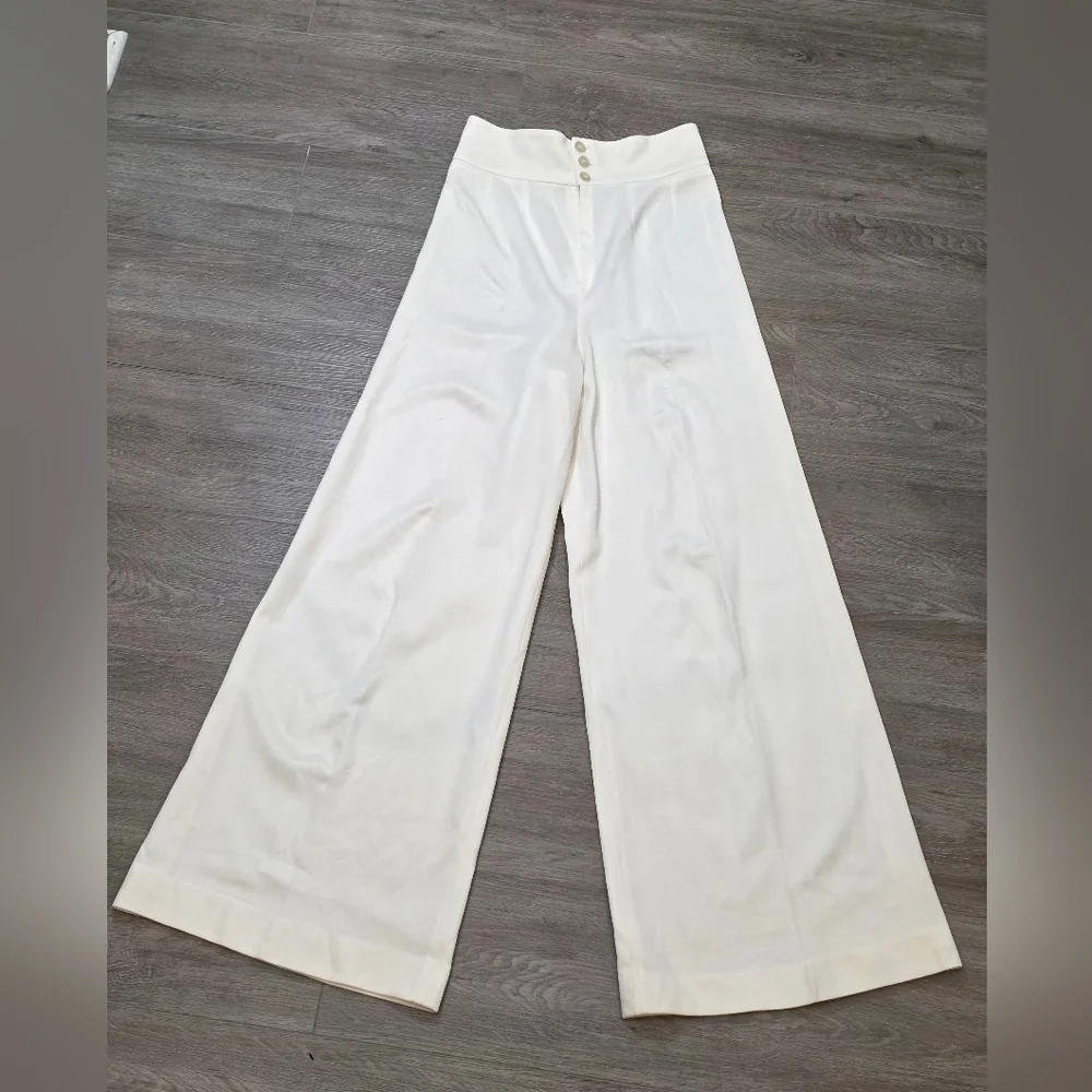 Vintage 70's Bell Bottom Pants High Waisted 26 Inch Waist 31 Inseam 14 Inch Bell - Picture 1 of 8